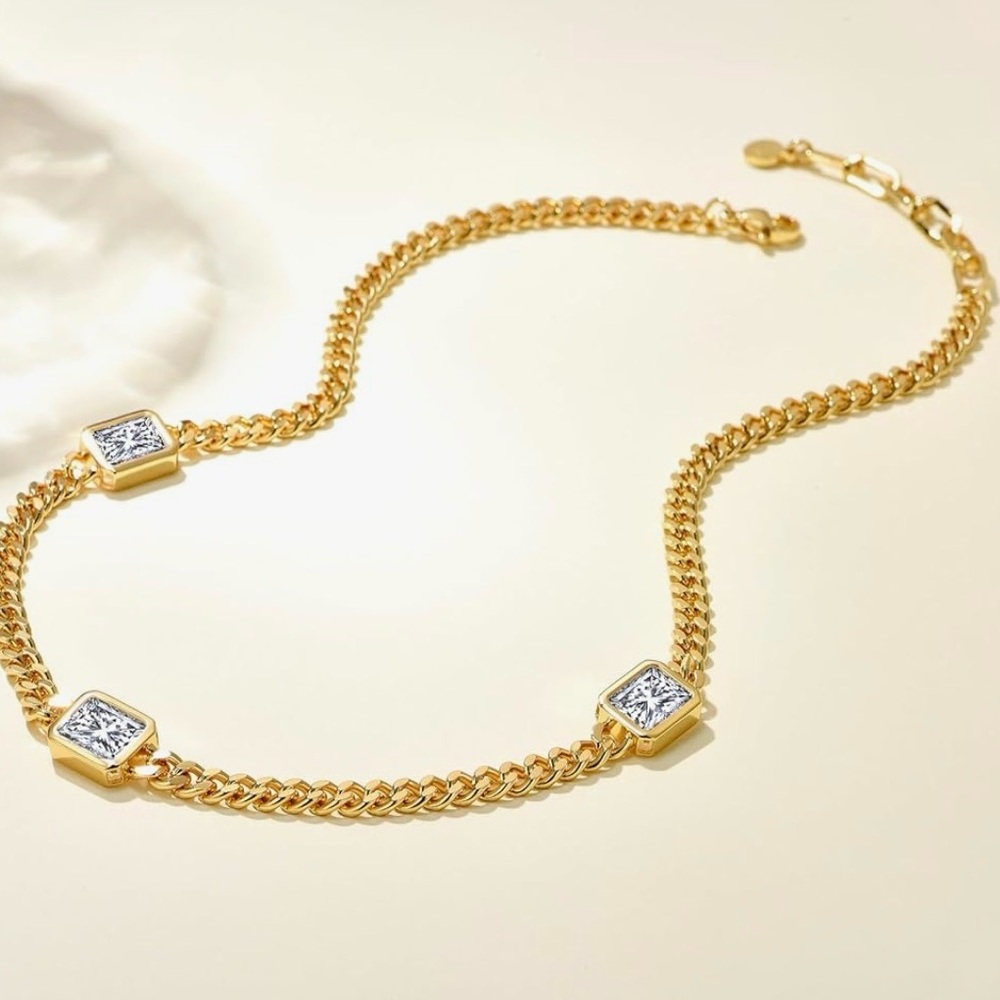 NEW 14K Gold Plated Dainty Choker Necklace